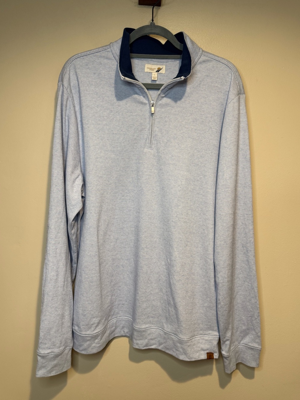 Fundamental Coast Balboa Striped 1/4 Zip Pullover size large